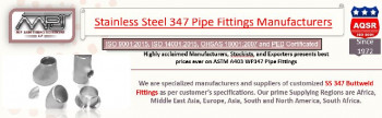 Stainless Steel 347 Pipe Fittings At Best Price In Mumbai M P Jain