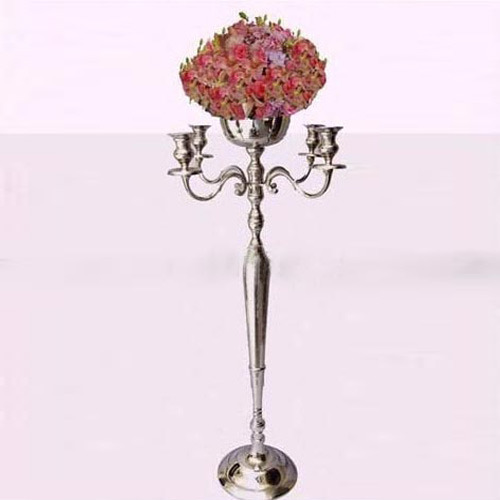 Vm Handicraft Aluminum Candle Stand Color Silver At Rs Piece