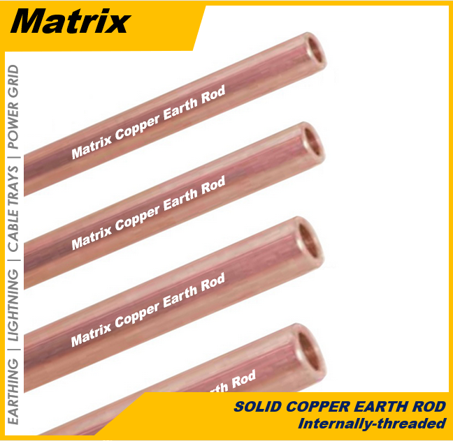 MATRIX Solid Copper Earth Rods Matrix Incorporation Secunderabad