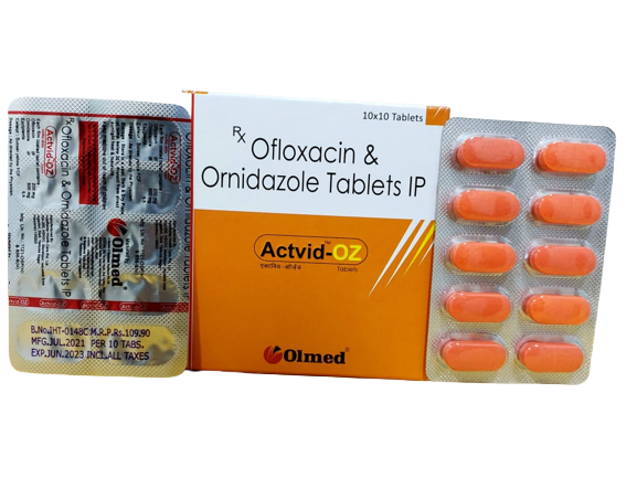 Ofloxacin Ornidazole Tablets IP Packaging Size 10X10 Pack At Best