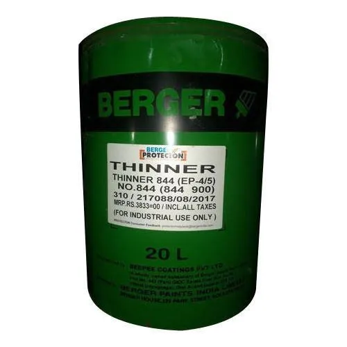 Berger Paint Thinner Berger Enamel Paint Manufacturer From Tiruvallur