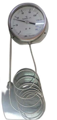 Silver Baumer Temperature Gauge Jayantilal Brothers Mumbai Maharashtra