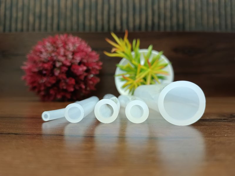 Transparent Acrosil Round Plain Silicone India Rubber Sleeve For