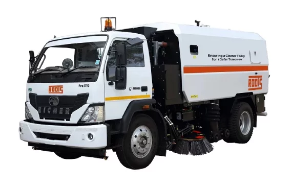 Truck Mounted Road Sweeper Roots Multiclean Ltd Coimbatore Tamil Nadu