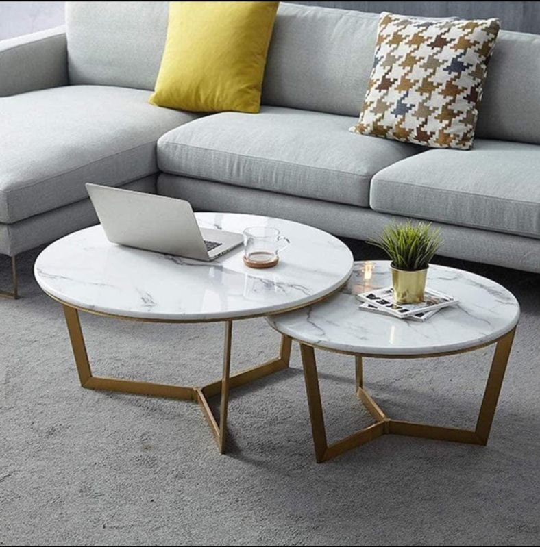 Round Marble Coffee Table For Home Office Restaurant Hotel Size