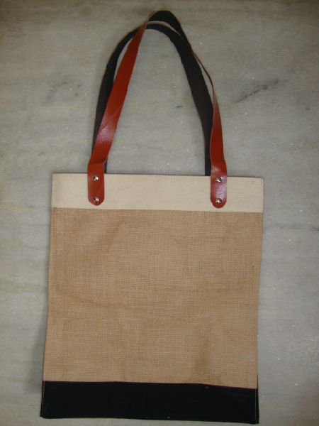 Brown Rexine Handle Jute Bag At Rs 85 Piece In Kolkata Indarsen