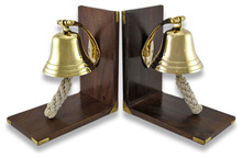 Brass and Wood Bookend