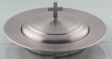 Stainless Steel Communion Stacking Bread Plate