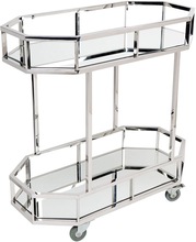 Bar Cart Metal Glass, Size : 90x45x90 (cm)
