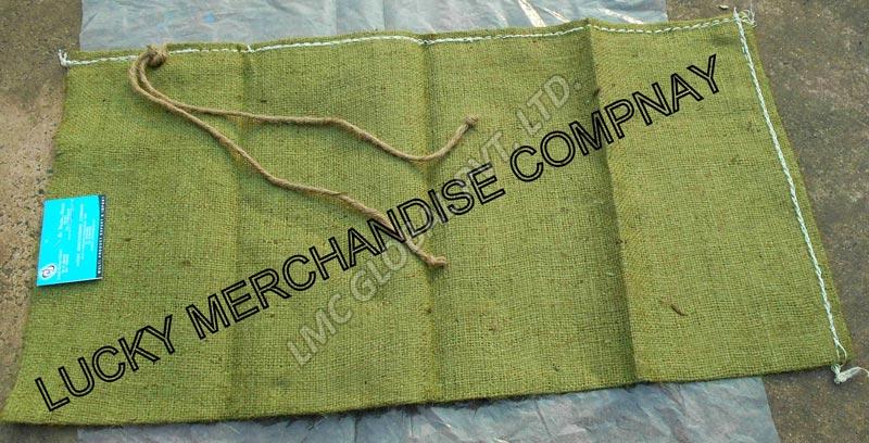 Jute army green sand bags