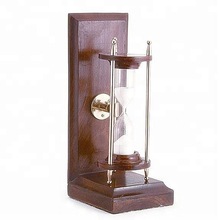 wooden sand timer hourglass