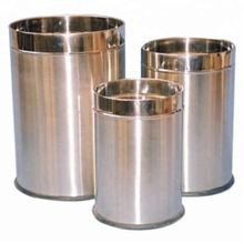 Round Stainless Steel Dustbin, for Household