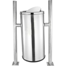 Stainless Steel Hanging Swing Bin, for Outdoor, Feature : Eco-Friendly