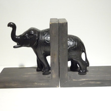 Elephant Cast Iron Bookend