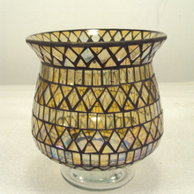 Glass mosaic vase, Style : AMERICAN STYLE