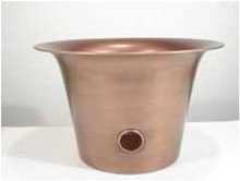 AGED COPPER Metal Hose bowl
