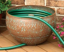 NICKEL ANTQ Metal hose pipe pot