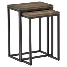 Metal Iron Tables with Wooden Top
