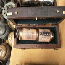 Handicraft Brass Leather Wrapped Telescope