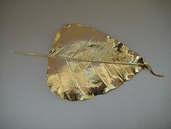 Gold Plated Peepal Leaf