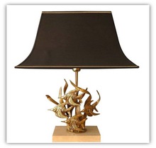 Brass Fish Table Lamp