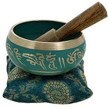 Dark Green Tibetan Singing Bowl