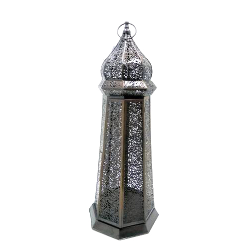 Iron Material Type Etched Lantern