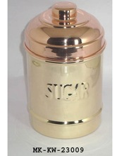 Metal Brass Copper Coffee Container