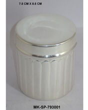 Brass Silver Plated Kitchen Container