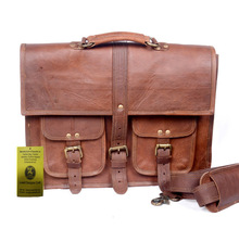 LEATHER DOUBLE POCKET PROFESSIONAL BAG