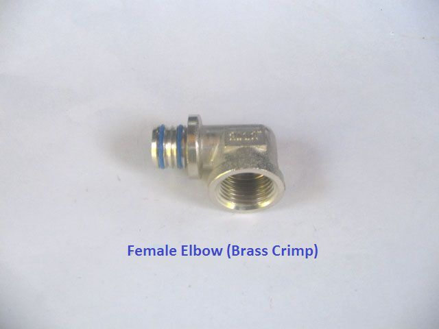 Brass Crimp Female Elbow