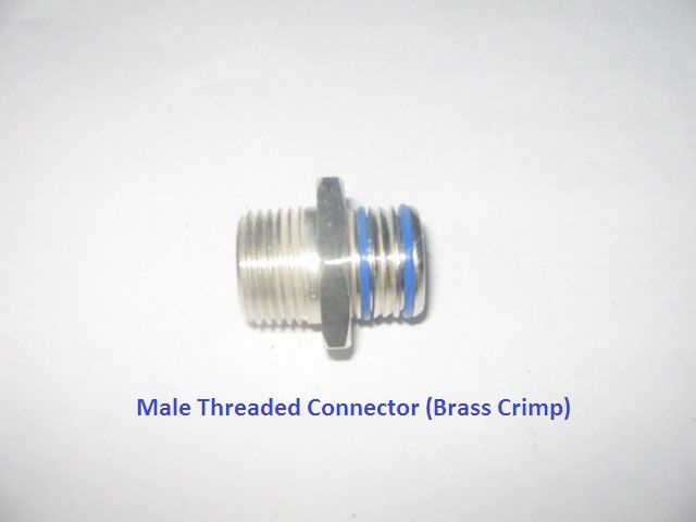 Brass Crimp Male Threaded Connector