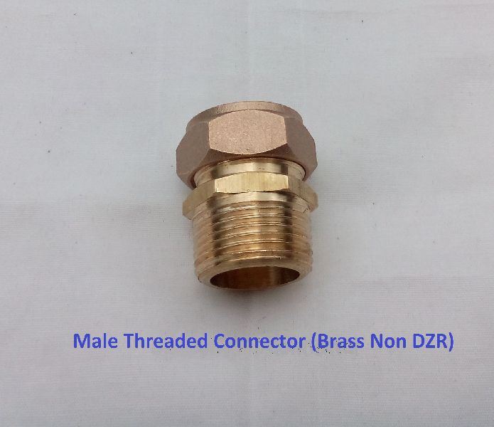 Metal Brass Male Threaded Connector, for Pneumatic Connections, Gas Pipe, Hydraulic Pipe, Structure Pipe