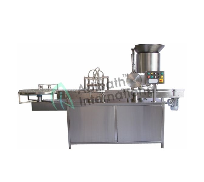 Vial Filling And Rubber Stoppering Machine
