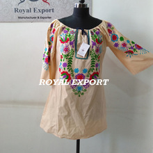 Summer Casual Mexican Tunic Dress
