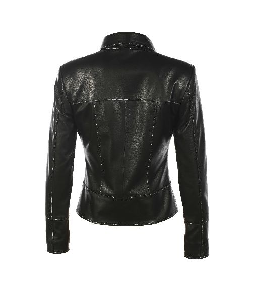 Plain Ladies Leather Jackets, Feature : Attractive Designs, Easy Washable, Plus Size, Quick Dry, Skin-Friendly