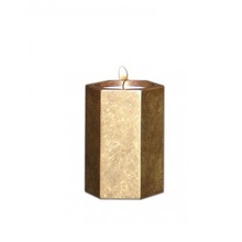 Gold Metal Tealight Urn, for Adult, Style : American Style