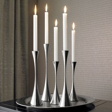 Iron Metal SILVER CANDLE STICK HOLDER, for Home Decoration, Packaging Type : SINGLE PIECE PACKAGING