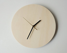 GIFT INDIA Wooden Wall Clock, Color : White Wash