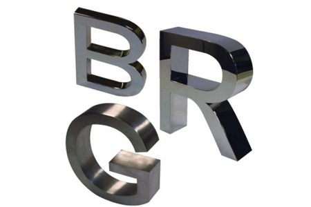 Stainless Steel Name Letters