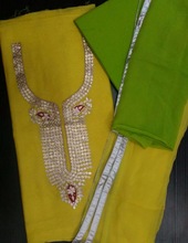 Pure chanderi jaipur suits, Age Group : Adults