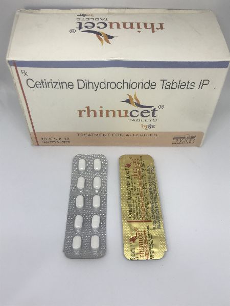 Generic Cetrizine - Rhinucet 10 MG Tablets