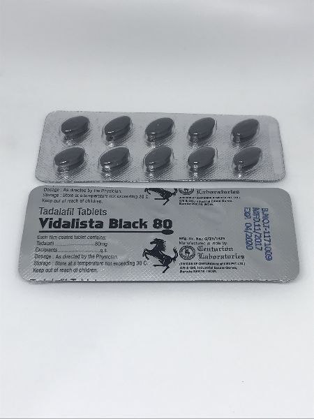 Generic Cialis - Vidalista Black 80 MG Tablets