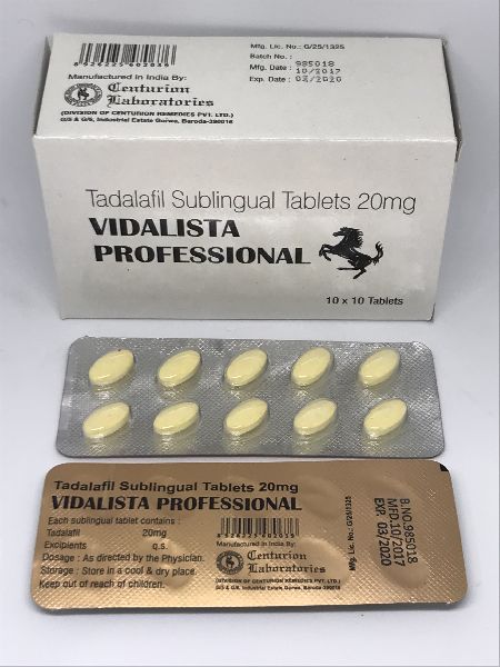 Generic Cialis - Vidalista Prof 20 MG Tablets