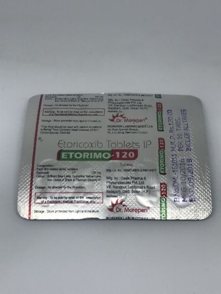 Generic Etoricoxib - Etorimo 120 MG Tab