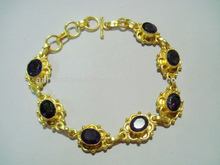 Round Polished Gemstone Bracelets