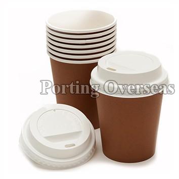Paper Cups With Lids, Color : Brown