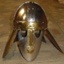 Brass steel Sutton Hoo Helmet Redwald, Style : Antique Imitation