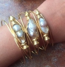 Viva Pearl Statement Vintage Wing Angel Cuff