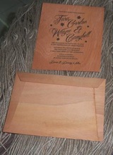 Paper Wooden Wedding Cards, Style : Artificial